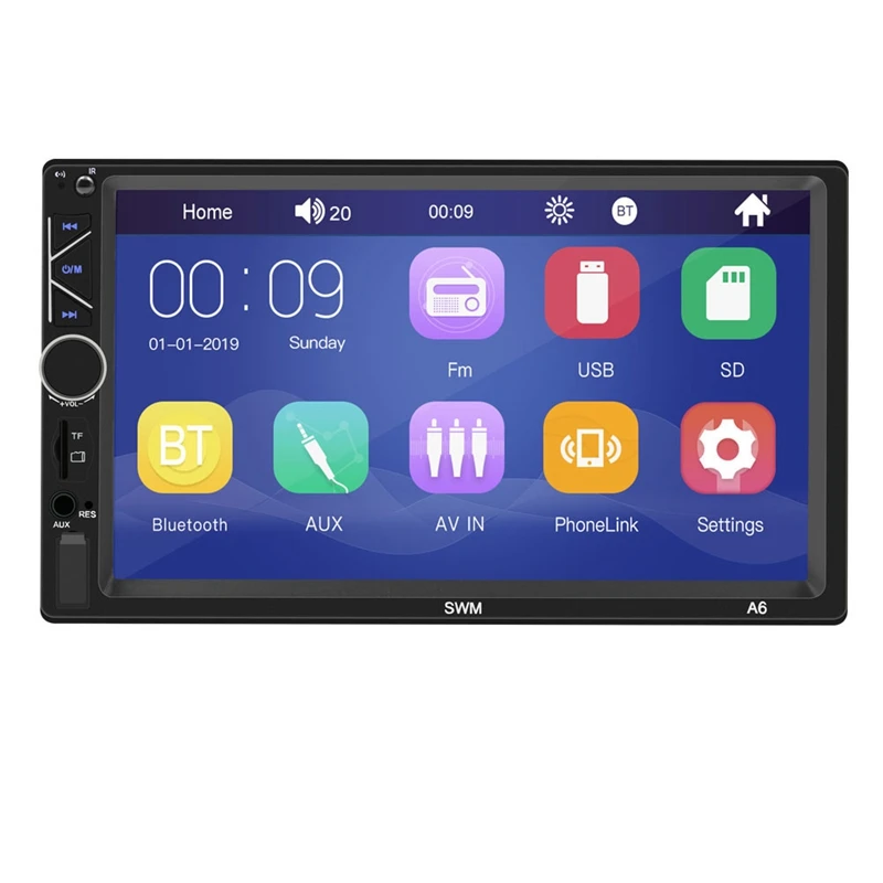 

7 Inch Car Multifunction Player DVD MP5 Radio Bluetooth Player the New Player Support AUX Function,Video Output