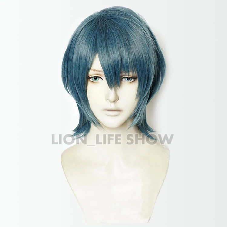 Огненная эмблема три дома парик Byleth длинные синие прямые средней длины короткие косплей волосы ролевые игры парик+ крышка парик