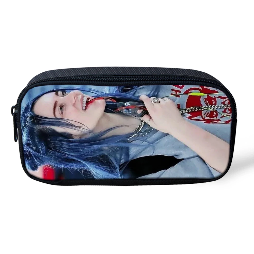 CDGX2018K 3 шт./компл. в стиле "хип-хоп" певец Billie Eilish школьные ранцы студенты рюкзак для мальчиков и девочек, детский черный рюкзак сумка для ноутбука - Цвет: CDGX2018K