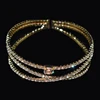 Cubic Zircon Cuff Bangle silver Golden Plated Crystal Women's Bracelets and Bangles Wedding Bangles Bridal Jewelry Gifts 4