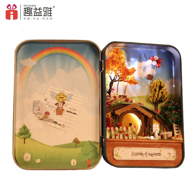 3D Кукольный дом ручной работы деревянный миниатюрный фототеатр джунгли набор