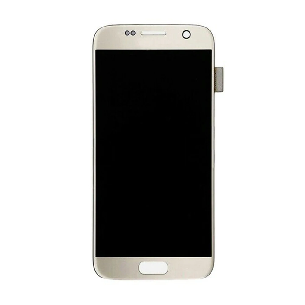 Замена сенсорного ЖК-экрана дигитайзер для Sam-sung Galaxy S7 SM-G930 G930F - Цвет: Golden