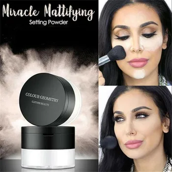 

Powder Foundation Oil Control Face Loose Powder Mineral Powder Waterproof Makeup Face Contour Skin Finishing Setting Powder Tool