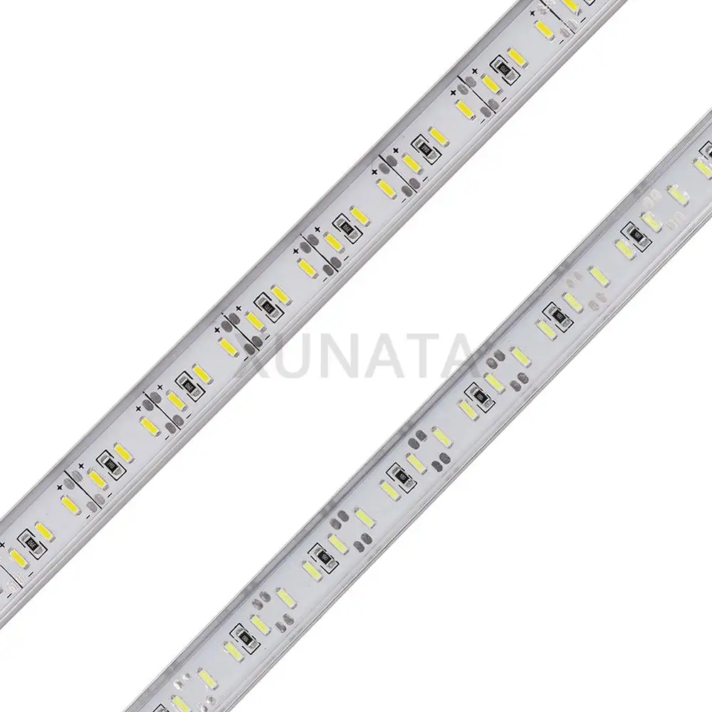DC12V Светодиодный светильник SMD 4014 0,5 м 72 светодиодный s 1 м 144 светодиодный s светодиодный светильник IP68 Водонепроницаемый Алюминиевый жесткий светильник с разъемом постоянного тока