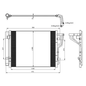 

Air conditioner radiator HYUNDAI I30 1.6 10.07 NRF 35986