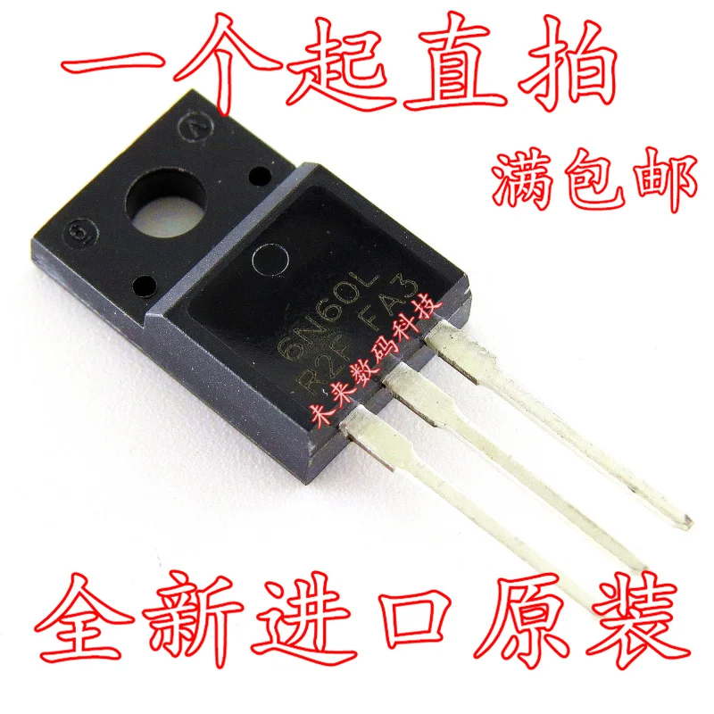 10 шт./лот 6N60L 6N60 6A600v TO-220F