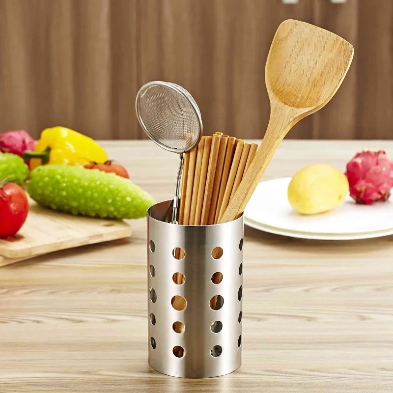 

304 Stainless Steel Chopstick Holder Creative Chopstick Box Tableware Storage Drain Rack Kitchen Rack Kithchen Storage Tools