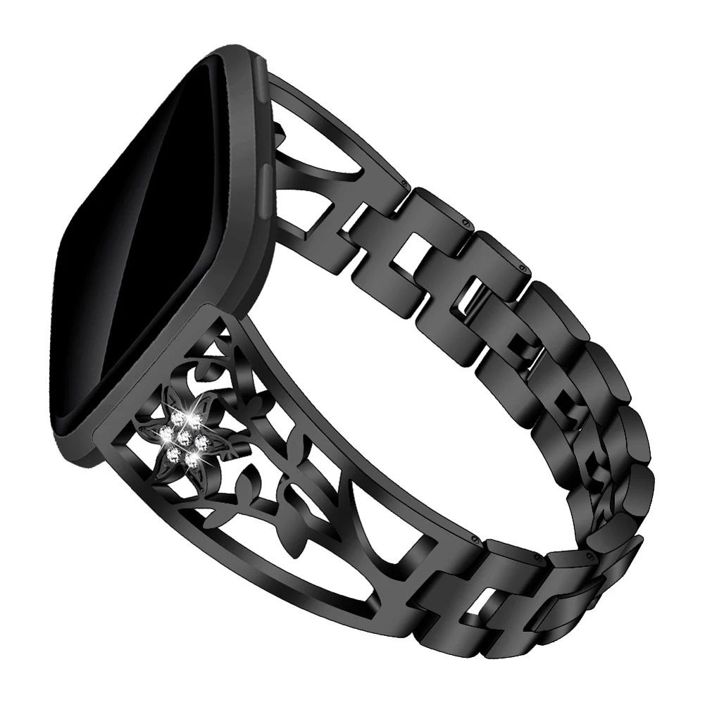 Watch versa lite Diamond-studded Steel Strap Drill strap Stainless Steel Watch Strap Replacement Wristband Watch Description: Watch versa lite Diamond-studded Steel Strap Drill strap Stainless Steel Watch Strap Replacement Wristband Watch Description: