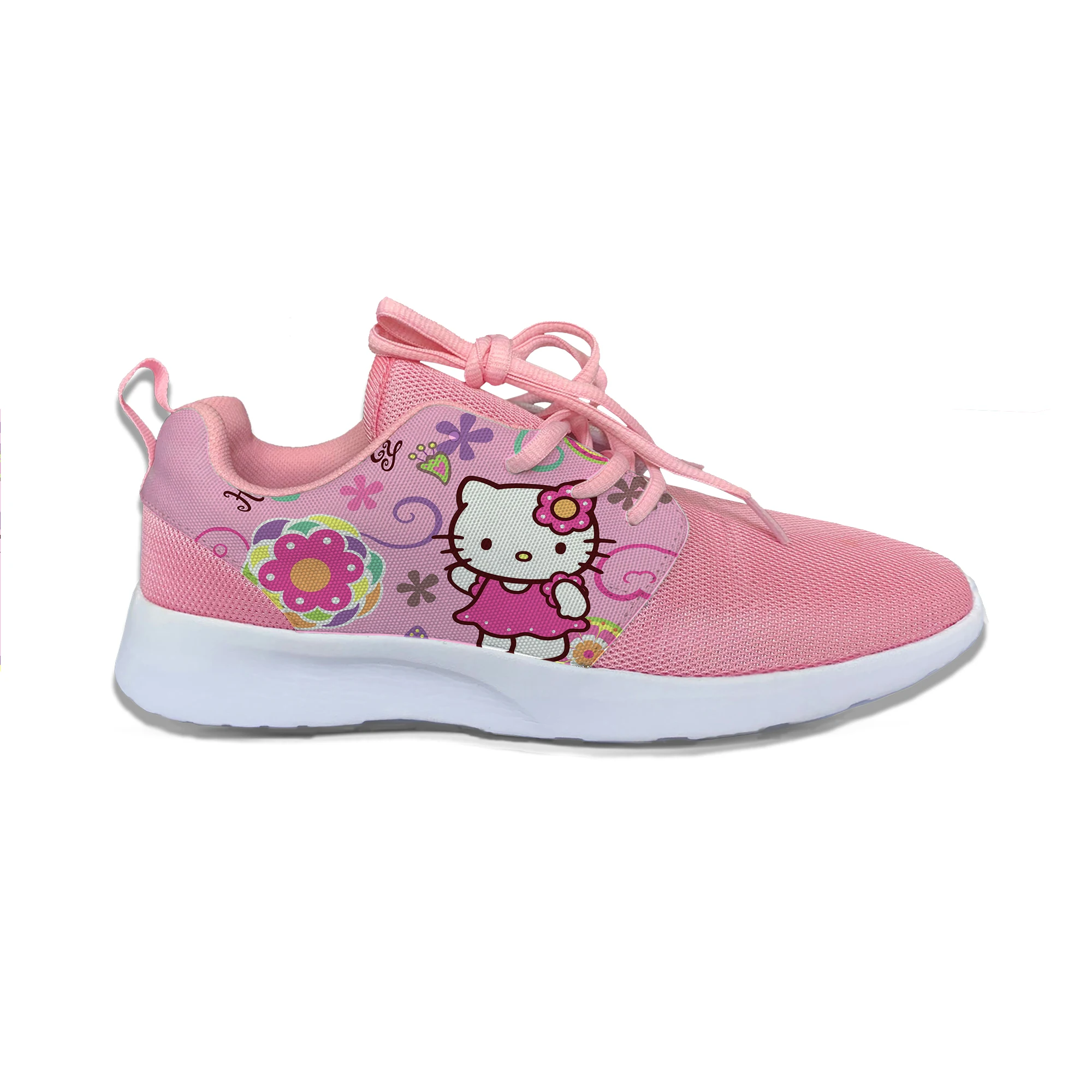

Kitty Cartoon Hello Hot Cute Kawaii Fashion Funny Kids Sport Running Shoes Casual Breathable Printed Sneakers Boys Children Girl