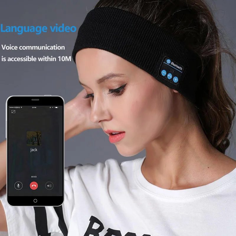 Повязка для сна и йоги, беспроводные Bluetooth стерео наушники, наушники для бега, гарнитура для сна, Спортивная Повязка для сна и музыки