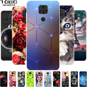

For Xiaomi Redmi Note 9 Case Phone Cover Silicone Soft TPU Back Cases for Xiaomi Redmi Note 9 Case 6.53'' Redmi Note9 Coque Cat