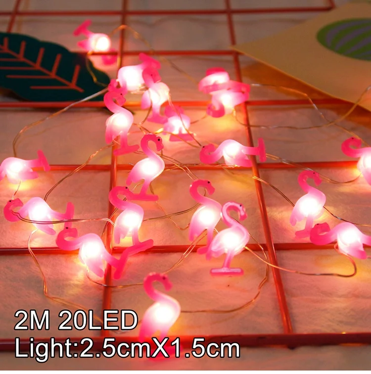 Light Flamingo Рождественская гирлянда, светодиодный украшения для рождественской елки, украшение на открытом воздухе, Рождественский Декор для дома, Рождественский подарок на год - Цвет: Light Flamingo