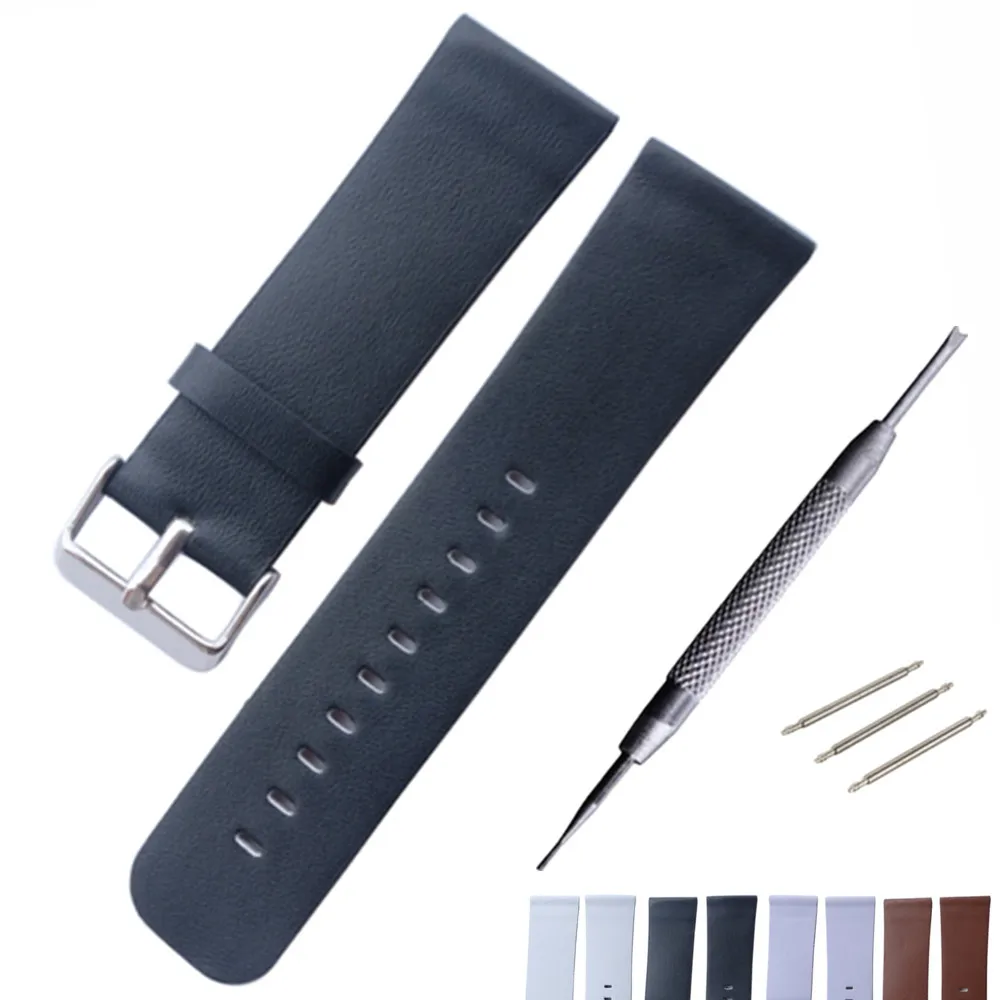 

24mm Soft Genuine Leather Watchband ForDS PAM Watch Band Wrist Strap Steel Buckle Bracelet + Tool