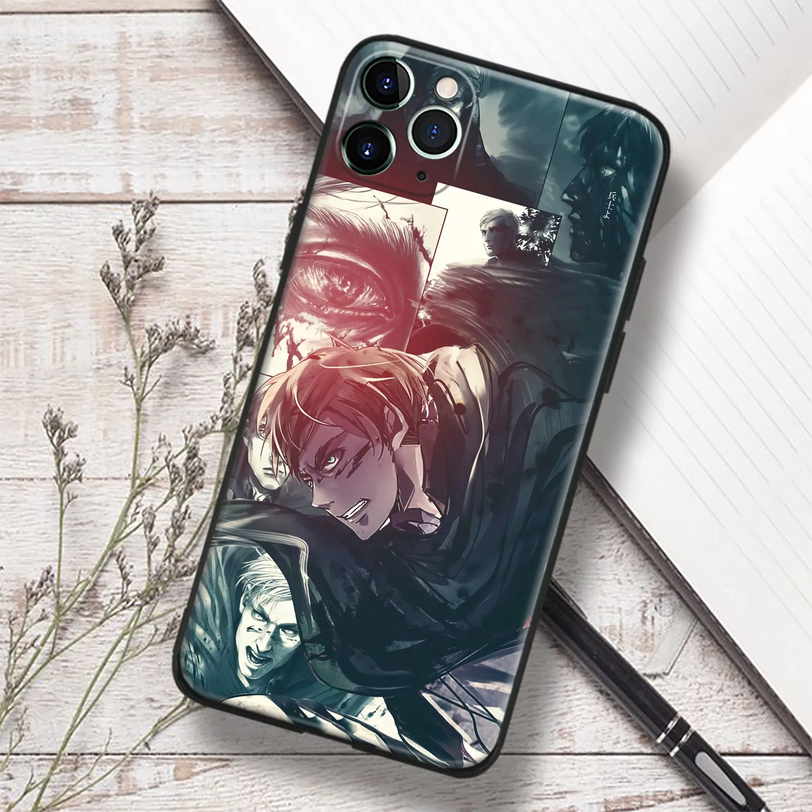 Erwin Smith Attack on Titan стеклянный Мягкий силиконовый чехол для телефона IPhone SE 6s 7 8 Plus X XR XS