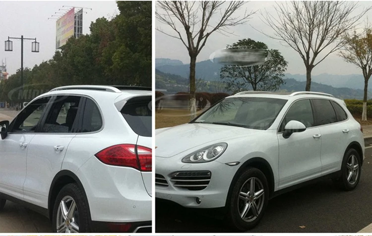 Для Авто крыши стеллажи для выставки товаров Чемодан стойки для Porsche Cayenne 2011 2012 2013 высокое качество Алюминий применение герметика
