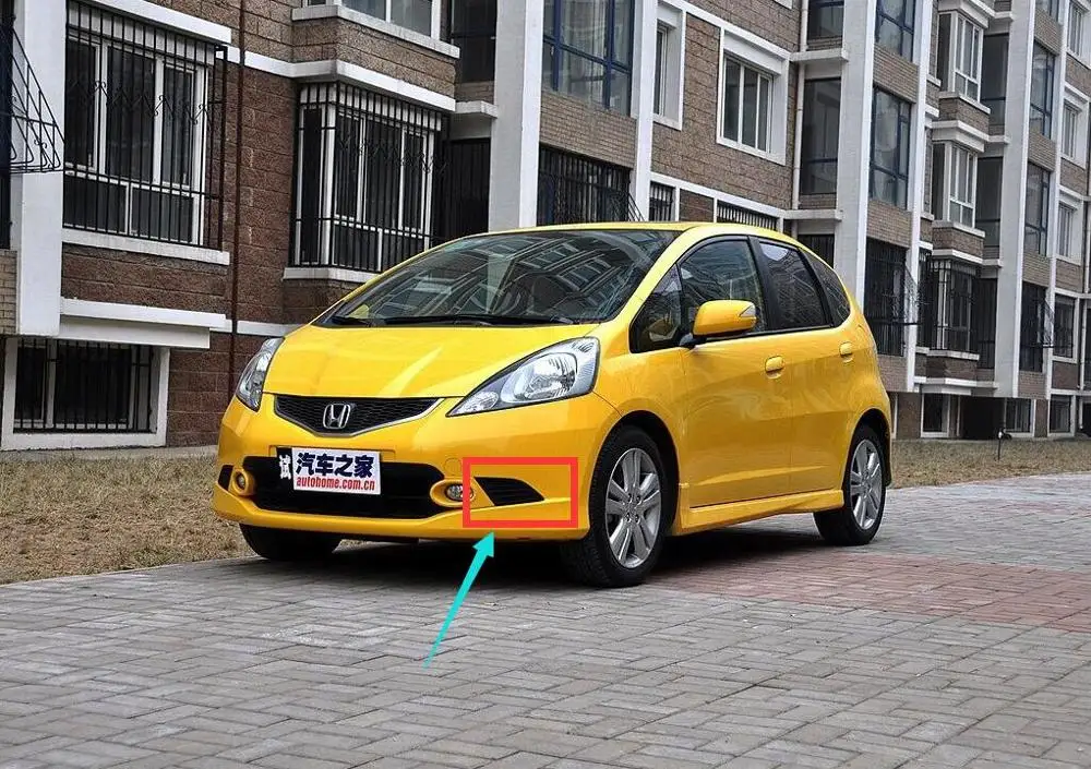 Capqx для Honda Fit Jazz GE8 09-11 спортивный передний бампер противотуманная фара крышка противотуманная фара капот отделка оболочка гарнир панель