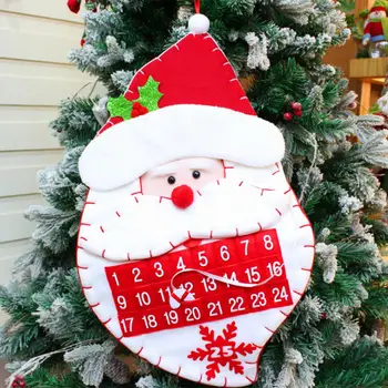 

Christmas Flannel Cloth 3D Hanging Advent Calendars Countdown Wall Calendars For Indoor Christmas Decorations For Hotel