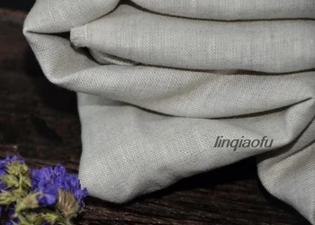 

Pure linen high-end rain dew linen color casual pants windbreaker jacket fabric High-end linen fabric