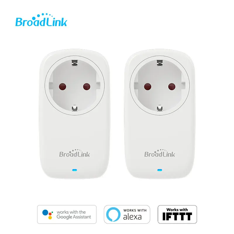 

2 PCS 16A BroadLink SP4L Wi-Fi Smart Plug EU work with Alexa, Google Home, IFTTT