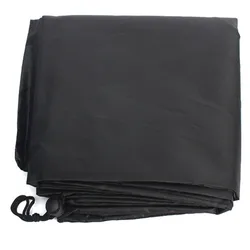 Premium Outdoor Furniture Cover, Waterproof Woven Polyester Protector - 64X64X120x70cm (Black)