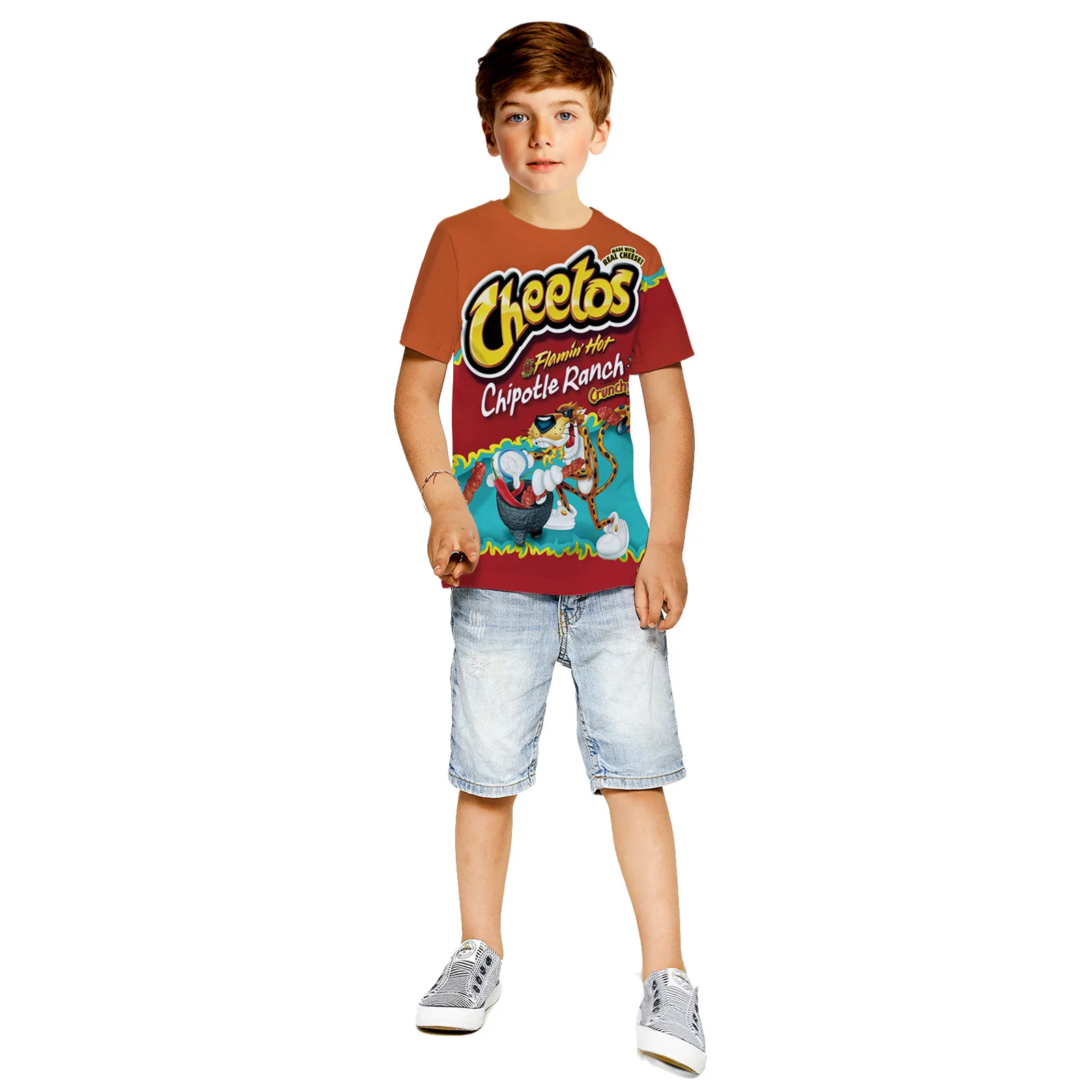 

Interesting snacks pattern 3d Hoodies Children zipper coat Long Sleeve Pullover Sweatshirt Tracksuit Hooded/pants/family