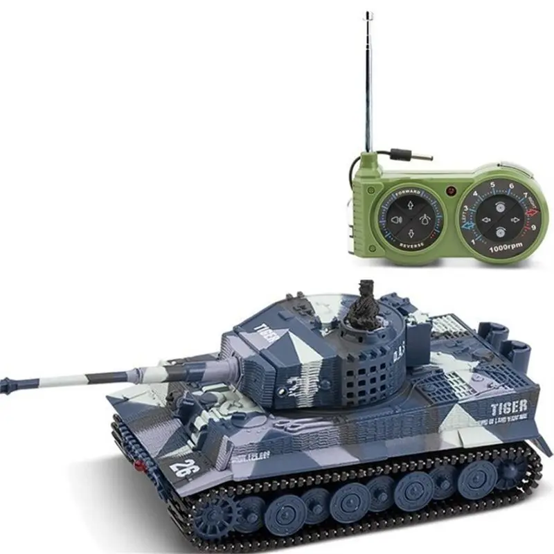 Великая стена игрушки 2117 1/72 радио 14CH электрический RC Танк бой с светильник звук RTR