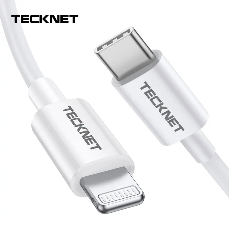 

TeckNet MFI USB-C Type C to Lightning Cable for iPhone 11 Pro XS MAX X 8 9 XR PD Fast USB C Charger Data Cable for Macbook