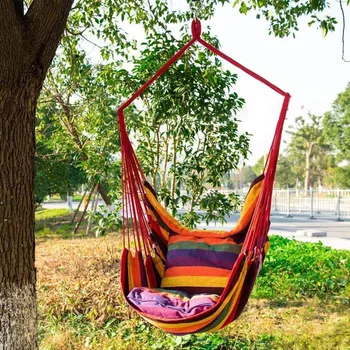 

1pc hammock +2pcs straps Fashion Home Portable Outdoor Camping Tent Hanging Swing Chair hiking hammock Camping mat set F1642