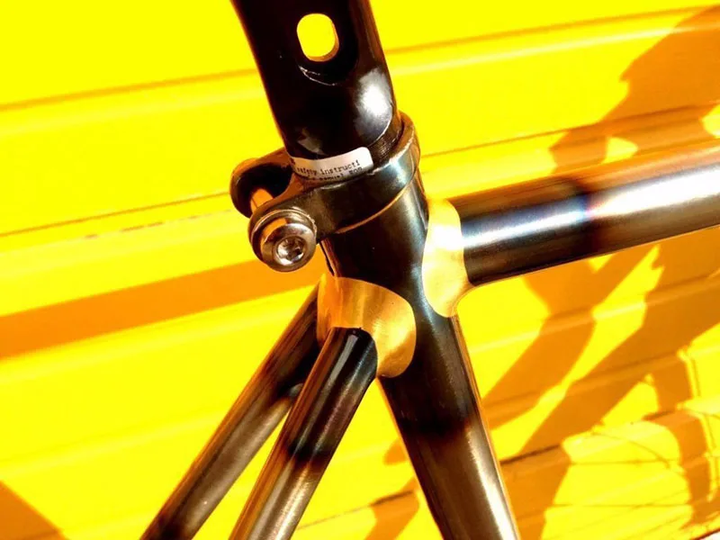 vintage Customized road Bike frame Copper plated frame 700C Fixed Gear bike Track Single speed Bike 50cm 56cm 58cm fixie bike