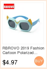 RBROVO, модные Мультяшные поляризованные солнцезащитные очки, детские, для путешествий, для улицы, силикагель, солнцезащитные очки, яркие цвета, Oculos De Sol