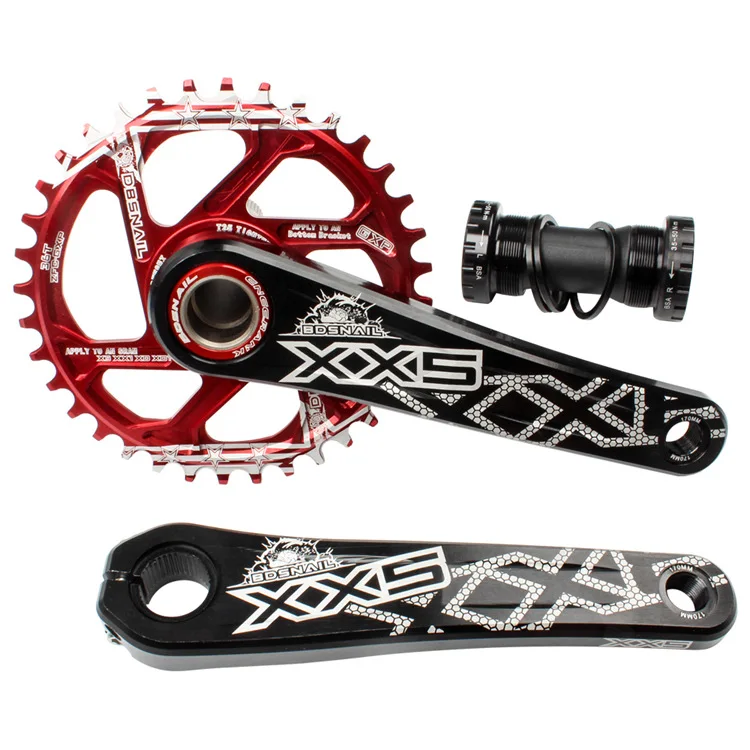 Улитка GXP система для MTB 170 мм горный велосипедный Кривошип оси комплекты звездочек 1 мм 6 мм офсетный диск 30 T-40 T Chainwheel Сверхлегкий Al-alloy