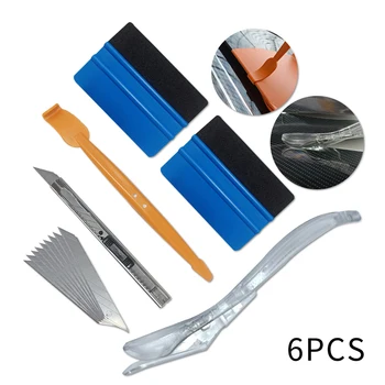 

Vinyl Wrap Car Magnet Squeegee Tools Set Carbon Fiber Film Cutter Car Sticker Wrapping Window Tint Auto Accessories