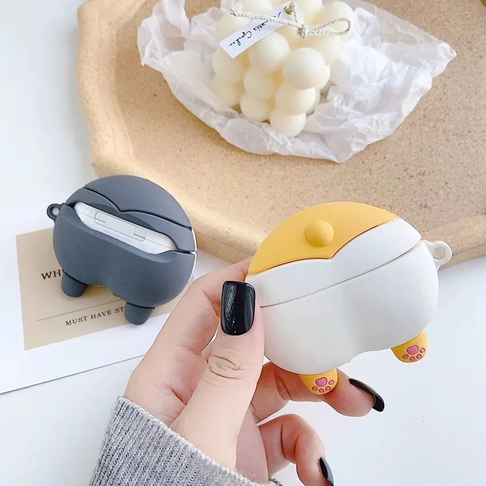 3D чехол для наушников для Airpods Pro Чехол силиконовые фрукты груша Мультяшные наушники/Earpods чехол для Apple Air pods Pro 3 чехол Брелок
