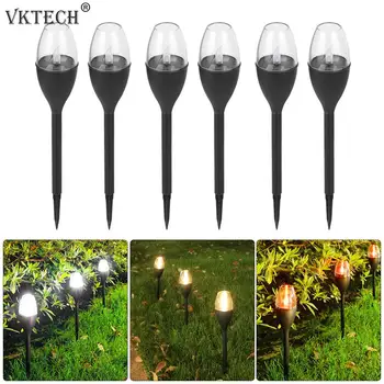 

2pcs Waterproof LED Solar Lawn Lamp Outdoor Garden Path Bollard Light Stick Garden Landscape Lawn Lights Solar Street Lamp