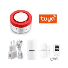Tuya Smart WiFi Home Security Alarm System Gateway and Strobe Siren work with Amazon Alexa Google Home IFTTT Voice Control Tuya Smart WiFi Home Security Alarm System Gateway and Strobe Siren work with Amazon Alexa Google Home IFTTT Voice Control