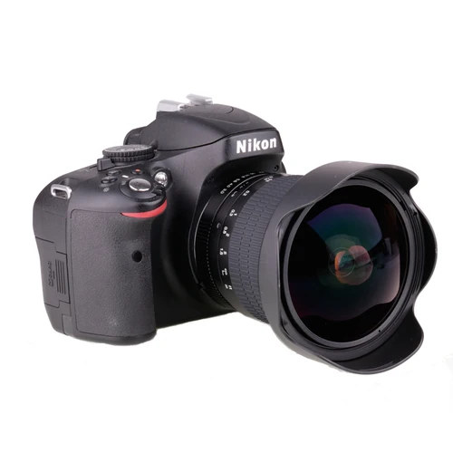 니콘 DSLR 카메라 용 8mm F/3.0 초광각 어안 렌즈, D3100 D3200 D5200 D5500 D7000 D7200 D800 D700 D90 D7100 무료 배송 4