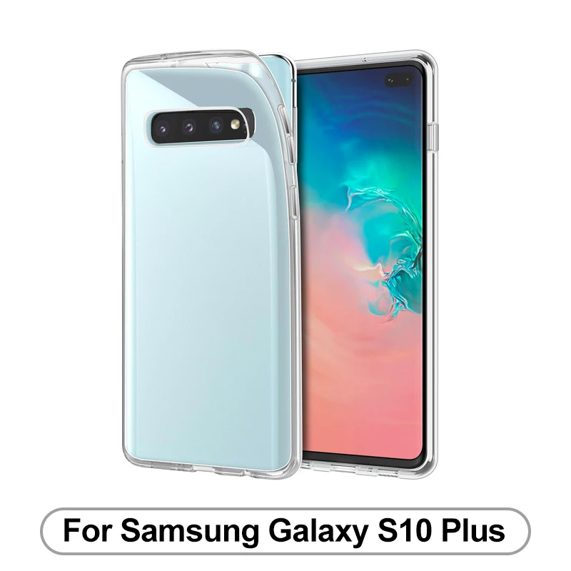 Чехол для samsung Galaxy S10 S10E S9 S8 S7 TPU Силиконовый прочный чистый мягкий чехол для samsung S10 Lite 5G S9 Plus Edge задняя крышка - Цвет: for Galaxy S10 Plus