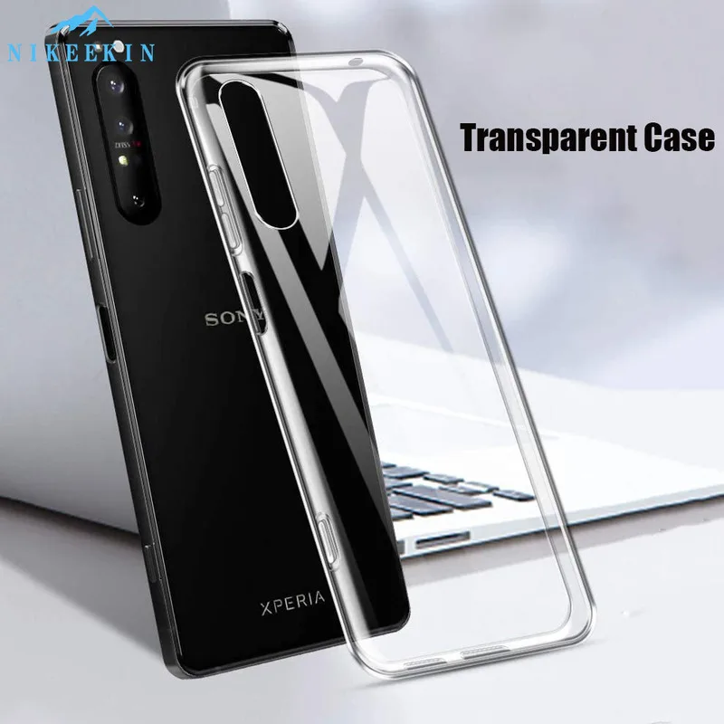 Transparent Soft TPU Case For Sony Xperia 5 ii 10 Plus L3 L4 Silicon Clear Cover 1 XA1 XA2 XA3 XZ1 XZ3 XZ4 Capa | Мобильные телефоны