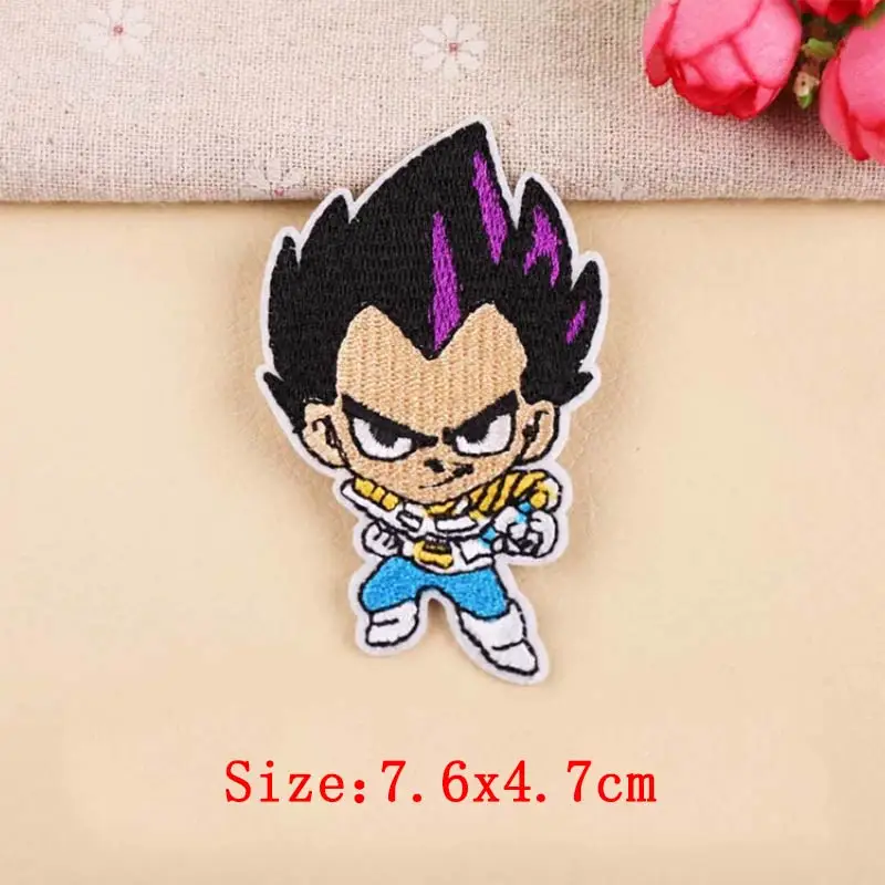 Лазерный Prajna нашивки в стиле аниме для одежды Dragon Ball Goku нашивки с железной вышивкой нашивки для одежды наклейки нашивки на одежду - Цвет: Лазерный
