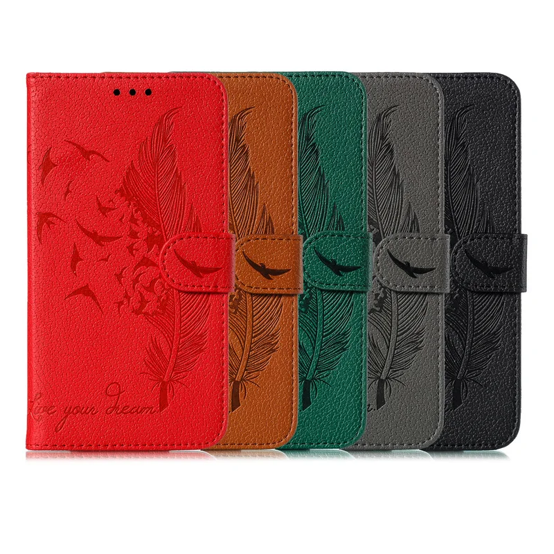 

Cover for Huawei honor 8S Leather for Huawei Y5 2019 Bird Emboss Litchi Pattern phone Cases for Huawei Y6pro 2019 honor 8A Cover