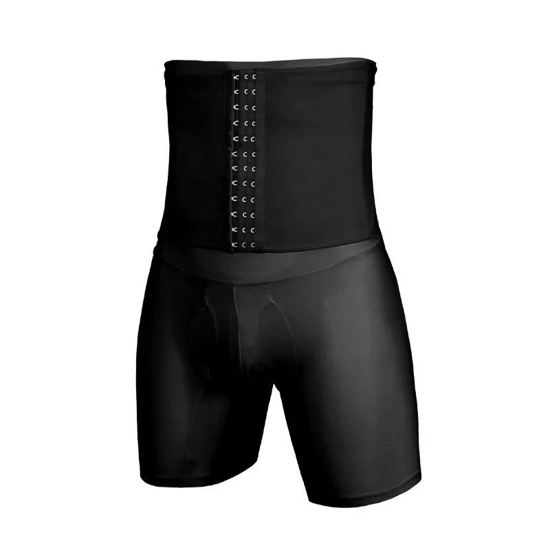 AdjustableWaistTrainerMenBodyShaperHighWaistSlimmingControl