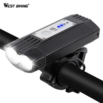 

WEST BIKING Bicycle Bike Light For MTB Mountain LED Waterproof Headlight Cycling Bike Bicycle Light Front Cycling Accessories
