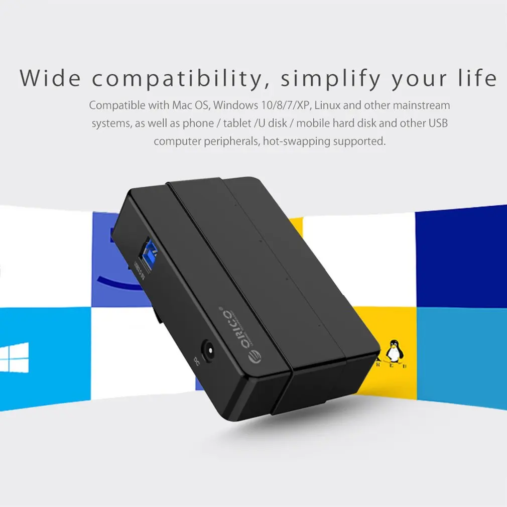 ORICO H4928-U3 4 порта USB3.0 концентратор для Windows XP/Vista/7/8/10/Linux/Mac OS