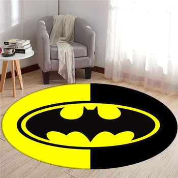 

ZOOTOP BEAR Round Rug Superman Floor Mat Carpet Non-slip Play Mat Gift For Children's Room Rug Kitchen Mat Drop shopping