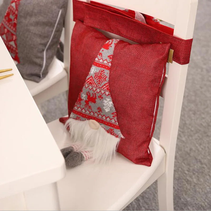 

Hot-selling new Christmas decorations rudolph pillowcase creative three-dimensional pillowcase pillow case