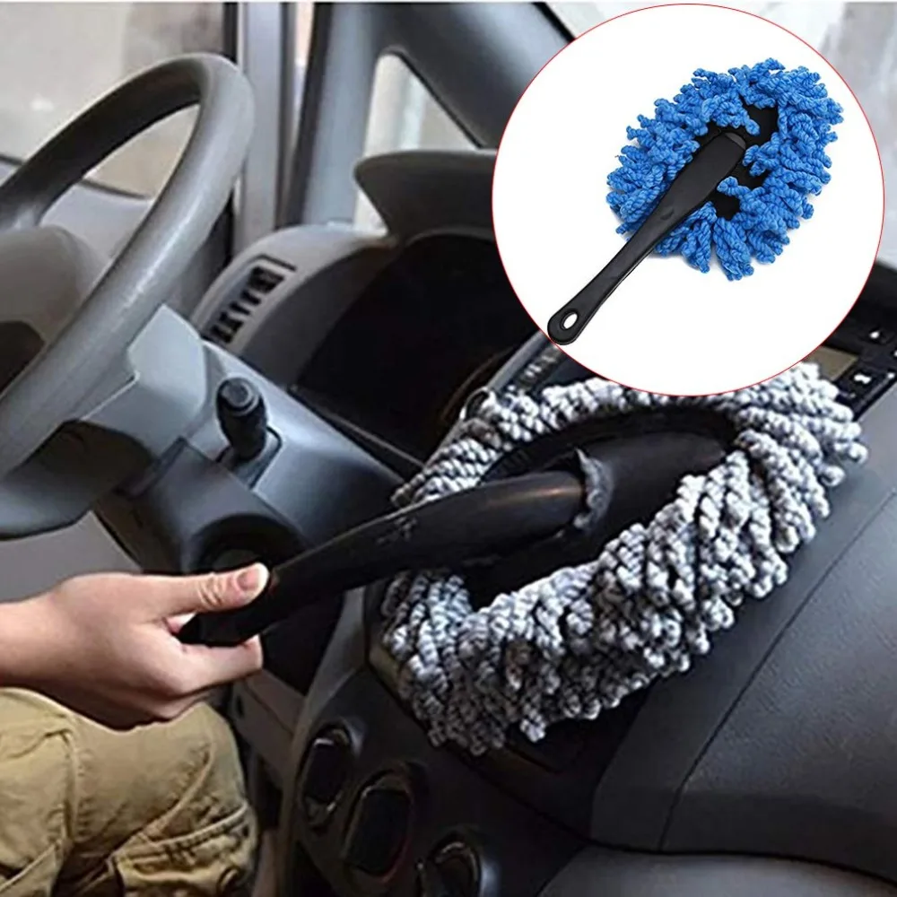 Автомобильная тряпка для пыли для чистки салона автомобиля для домашнего использования щетка для пыли короткая ручка авто аксессуары инструменты для чистки