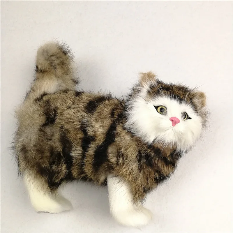 New Style Hot Sales Crafts Simulated Animal Model Cat Creative Gifts Home Decoration Cute Little Cat