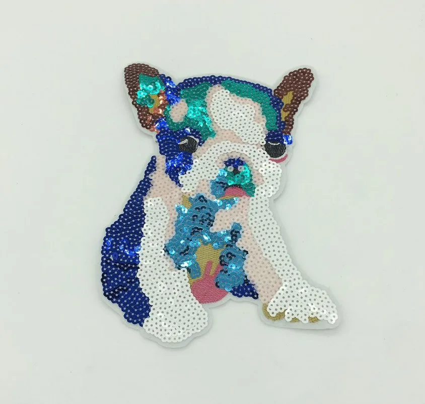

Cute sequins children's cartoon animal cloth stickers DIY clothes patch stickers decorative accessories hole patch stickers