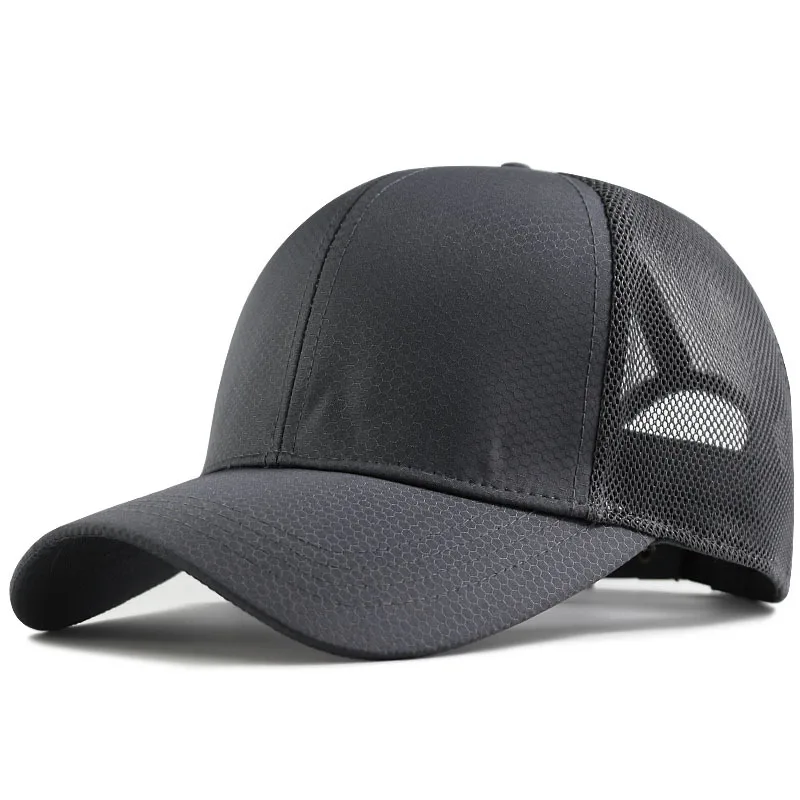 Summer Outdoors Cool Big Head Man Large Size Mesh Baseball Hats Male Outdoors Plus Size Sport Caps 60-68cm