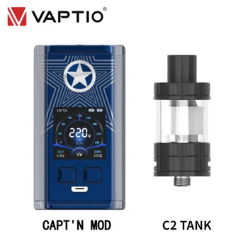 

[Ship From UK] Vaptio Capt'n 220W Mod Vape Box with Turbo RDTA-L Atomizer 5ml 510 Thread Tank E Cig NO 18650 Battery LED Display